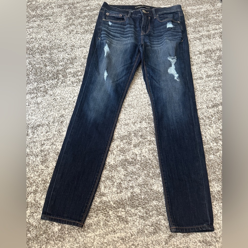 Express mid-rise Jean leggings size 4S